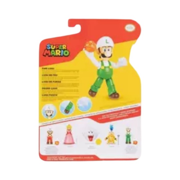 New sealed Super Mario Luigi with Fireball - Picture 2 of 7